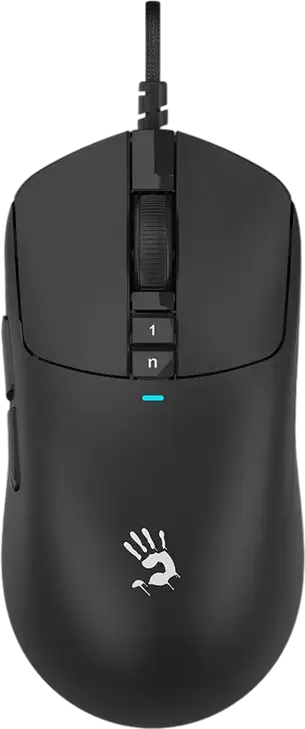 Mouse Gaming Bloody W72 Ultra, Senzor Optic Alpha 20K, 20.000 CPI, 9 Butoane Programabile, Rata de Raport 2000Hz, Tehnologie RapidSnap Rebound, Negru