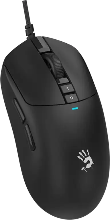 Mouse Gaming Bloody W72 Ultra, Senzor Optic Alpha 20K, 20.000 CPI, 9 Butoane Programabile, Rata de Raport 2000Hz, Tehnologie RapidSnap Rebound, Negru