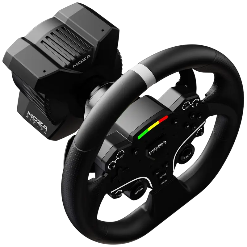 Set Volan MOZA R3 Racing Bundle - Baza Direct Drive 3.9Nm, Volan ESX, Pedale SR-P Lite, Kit Fixare Masa pentru PC