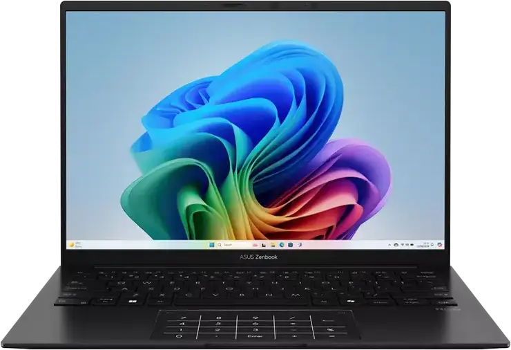 Ноутбук ASUS Zenbook 14 OLED UM3406KA, AMD Ryzen AI 5 340, 16GB LPDDR5X RAM, 512GB NVMe SSD, Экран 14" WUXGA OLED, Корпус из алюминия, Без ОС, Jade Black