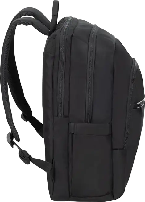 RivaCase 7569 Alpendorf ECO Laptop Backpack for up to 17.3 inch Laptops, RPET Eco-Friendly Polyester, Black, Padded Compartment, Reflective Zipper