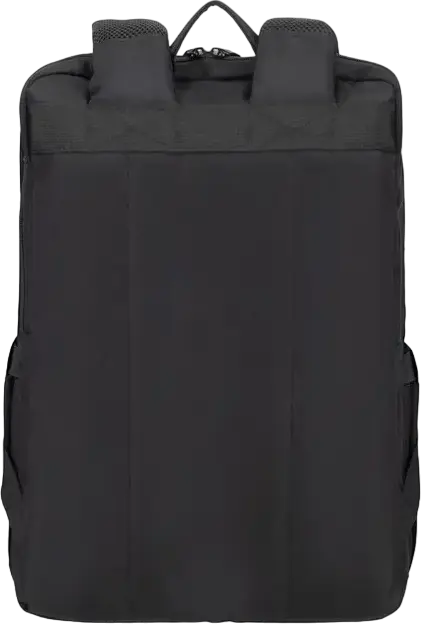 RivaCase 7569 Alpendorf ECO Laptop Backpack for up to 17.3 inch Laptops, RPET Eco-Friendly Polyester, Black, Padded Compartment, Reflective Zipper