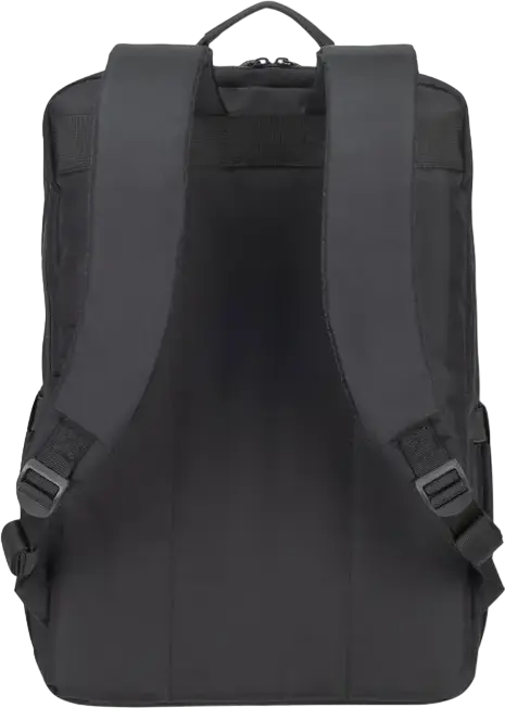 RivaCase 7569 Alpendorf ECO Laptop Backpack for up to 17.3 inch Laptops, RPET Eco-Friendly Polyester, Black, Padded Compartment, Reflective Zipper