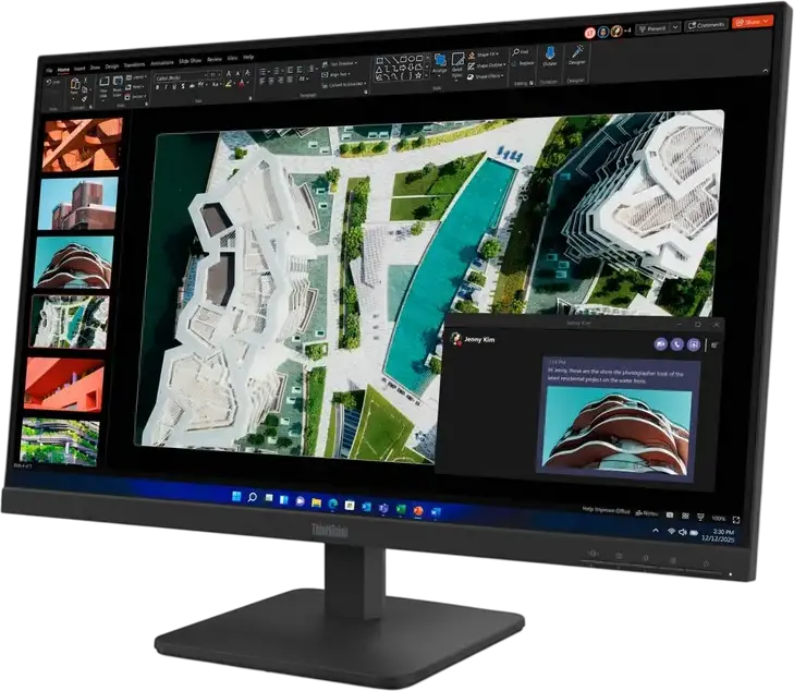 Monitor Lenovo ThinkVision S27-4e 27 inch IPS FHD, 1920x1080, Rata de Refresh 100Hz, Timp Raspuns 4ms, 99% sRGB, HDMI, VGA, Suport VESA, Anti-reflexie, Negru