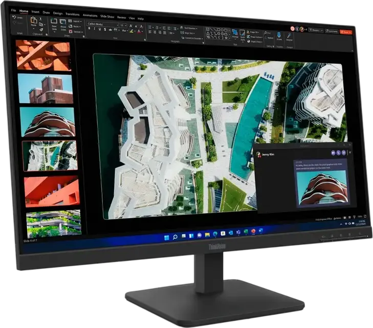 Monitor Lenovo ThinkVision S27-4e 27 inch IPS FHD, 1920x1080, Rata de Refresh 100Hz, Timp Raspuns 4ms, 99% sRGB, HDMI, VGA, Suport VESA, Anti-reflexie, Negru