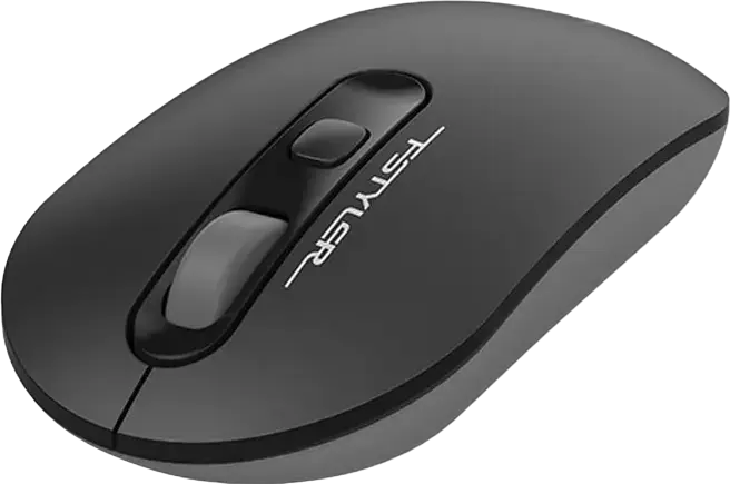 A4Tech F-Styler FG20 Wireless Mouse, Grey, 2.4 GHz USB Receiver, 1200/1600/2000 DPI Adjustable, 4-Way Scroll Wheel, 8 Gesture Hotkeys, Symmetric Design, 10-15m Range