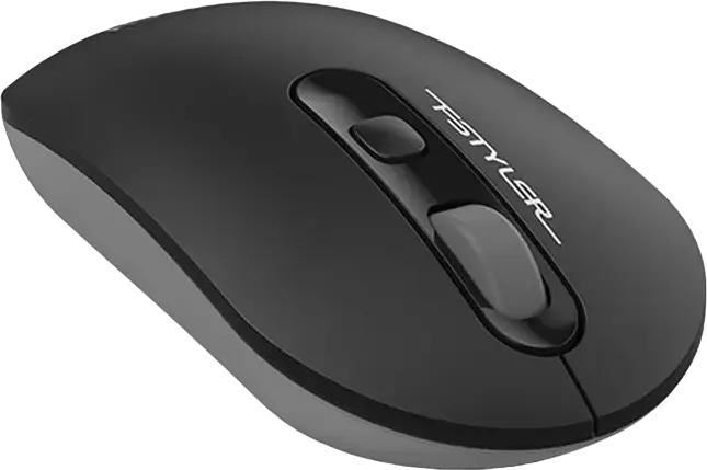 A4Tech F-Styler FG20 Wireless Mouse, Grey, 2.4 GHz USB Receiver, 1200/1600/2000 DPI Adjustable, 4-Way Scroll Wheel, 8 Gesture Hotkeys, Symmetric Design, 10-15m Range