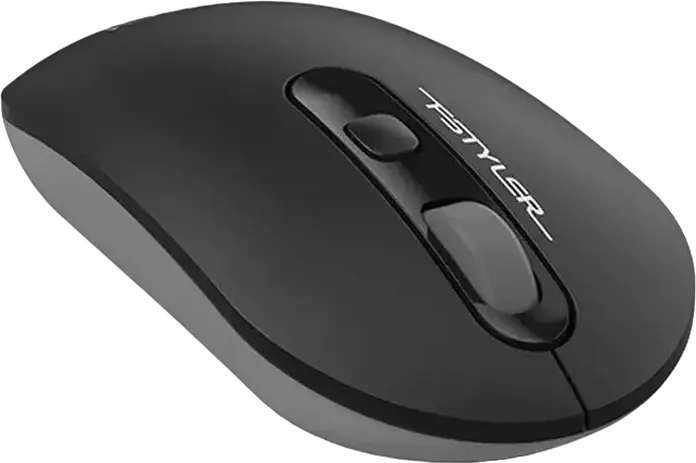 A4Tech F-Styler FG20 Wireless Mouse, Grey, 2.4 GHz USB Receiver, 1200/1600/2000 DPI Adjustable, 4-Way Scroll Wheel, 8 Gesture Hotkeys, Symmetric Design, 10-15m Range