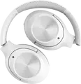 A4Tech BH220 Wireless Bluetooth 5.3 Headphones, White, 0.5m Cable, 40mm Hybrid Diaphragm Drivers, ENC Omni-Directional Microphone, 40h Playtime, M.O.C.I. Carbon Fiber Frame