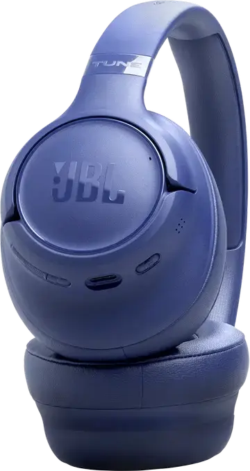 JBL Tune 730BT Wireless Over-Ear Headphones, Blue, Pure Bass Sound, 40mm Drivers, Up to 76h Battery, Fast Charging, Multi-point Connection, Foldable