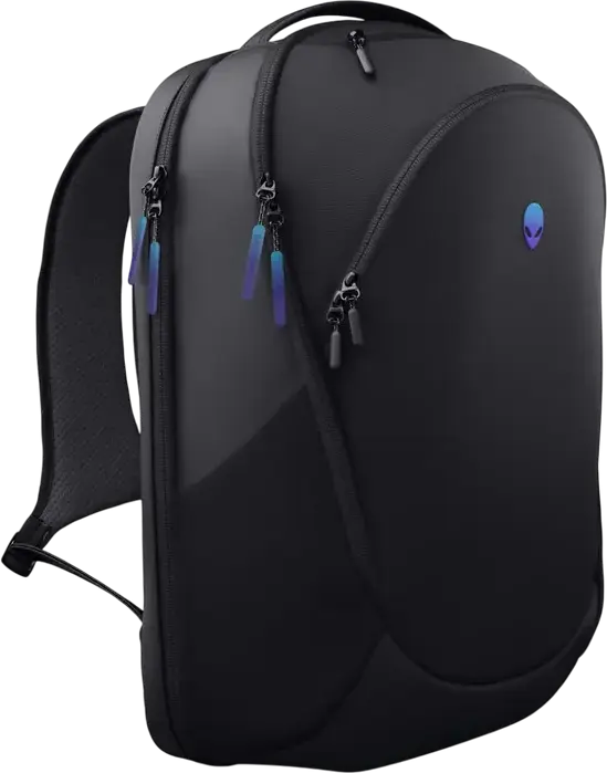 Dell Alienware AW7825P Gaming Backpack for Laptops up to 18", 28L Capacity, Weather Resistant 600D Polyester with XPE Foam Protection, Black