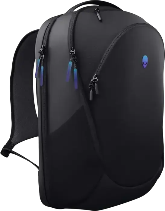 Dell Alienware AW7825P Gaming Backpack for Laptops up to 18", 28L Capacity, Weather Resistant 600D Polyester with XPE Foam Protection, Black