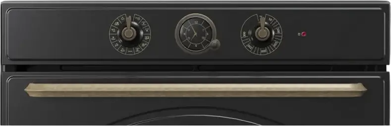 Gorenje BOS67372CLB Built-in Electric Oven, 77L, Class A, Airfry, Steam Assisted Cooking, AquaClean, Black with Gold Accents, 13 Auto Programs