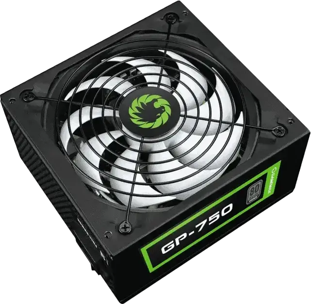 Sursa Alimentare Gamemax GP-750 750W ATX, Eficienta 80 PLUS Bronze, PFC Activ, Design DC-to-DC, Ventilator Ultra Silent 140mm, Cabluri Plate Negre