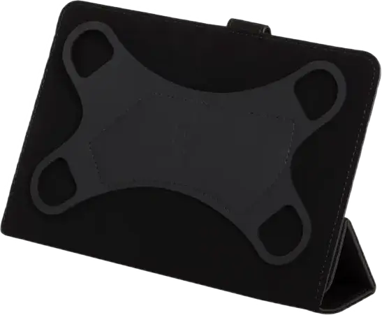 Husa Universala RivaCase Malpensa 3132 pentru Tablete de 7 inch, din Piele Sintetica Neagra cu Captusala din Microfibra, Chiusura Magnetica si Suport Integrat