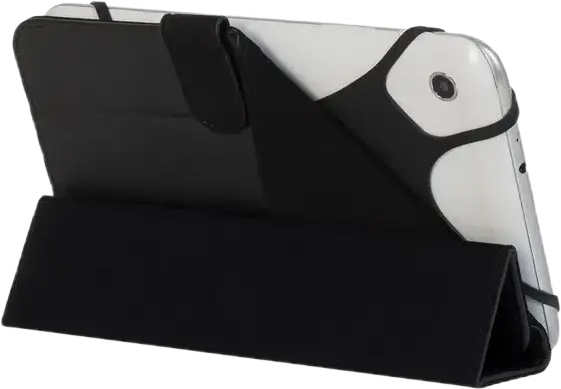 Husa Universala RivaCase Malpensa 3132 pentru Tablete de 7 inch, din Piele Sintetica Neagra cu Captusala din Microfibra, Chiusura Magnetica si Suport Integrat