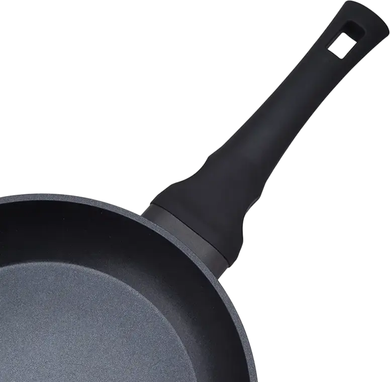 Сковорода Resto Kitchenware 93325 SAGITTA из алюминия с антипригарным покрытием PFLUON 24 см, индикатор Thermospot, для индукционных плит, черная