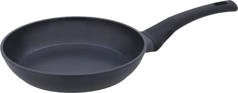 Сковорода Resto Kitchenware 93325 SAGITTA из алюминия с антипригарным покрытием PFLUON 24 см, индикатор Thermospot, для индукционных плит, черная