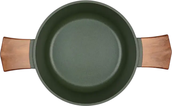 Oala RESTO 93701 SADR din Aluminiu cu Capac Glass, Interior Non-stick, Compatibila cu Inductie, 2.6L, 20cm, Verde