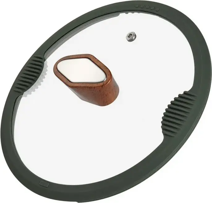 Oala RESTO 93701 SADR din Aluminiu cu Capac Glass, Interior Non-stick, Compatibila cu Inductie, 2.6L, 20cm, Verde