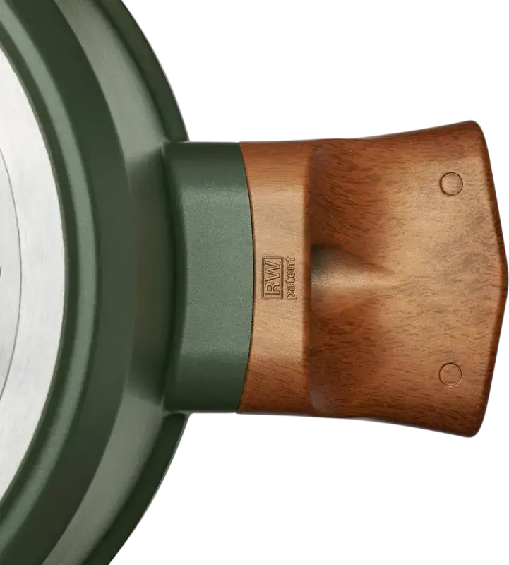 Oala RESTO 93701 SADR din Aluminiu cu Capac Glass, Interior Non-stick, Compatibila cu Inductie, 2.6L, 20cm, Verde