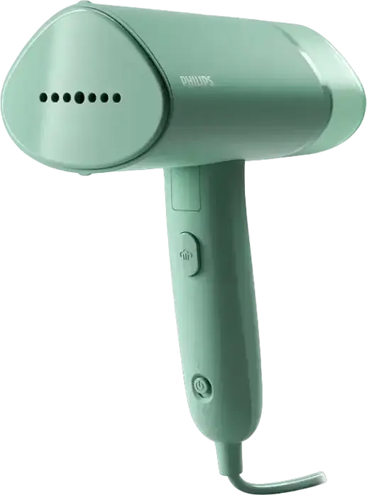 Philips STH3010/70 3000 Series Handheld Garment Steamer, 1000W, 100ml Detachable Water Tank, 20g/min Steam, Compact Foldable Design, Grey, with Storage Pouch