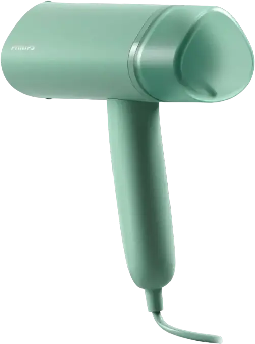 Philips STH3010/70 3000 Series Handheld Garment Steamer, 1000W, 100ml Detachable Water Tank, 20g/min Steam, Compact Foldable Design, Grey, with Storage Pouch