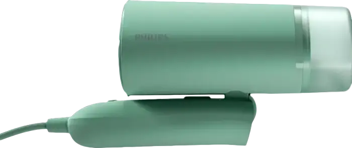Philips STH3010/70 3000 Series Handheld Garment Steamer, 1000W, 100ml Detachable Water Tank, 20g/min Steam, Compact Foldable Design, Grey, with Storage Pouch