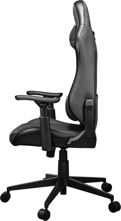 Игровое кресло Cougar Explore, цвет Jet Gray F, дышащая кожа ПВХ и PU, 3D регулируемые подлокотники, наклон 155 градусов, стальной каркас, поясничная поддержка, до 120 кг