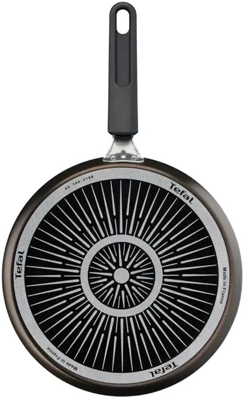 Tefal C3841053 XL Intense Pancake and Crepe Pan, 25 cm Aluminum with Titanium 2X Non-Stick Coating, Thermo-Spot Heat Indicator, Made in France