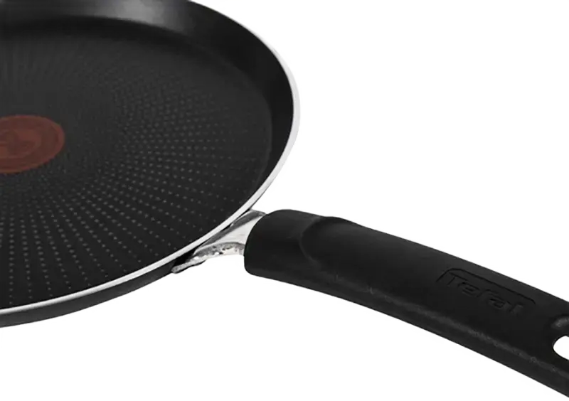 Tefal C3841053 XL Intense Pancake and Crepe Pan, 25 cm Aluminum with Titanium 2X Non-Stick Coating, Thermo-Spot Heat Indicator, Made in France