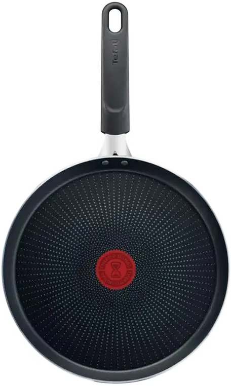 Tefal C3841053 XL Intense Pancake and Crepe Pan, 25 cm Aluminum with Titanium 2X Non-Stick Coating, Thermo-Spot Heat Indicator, Made in France