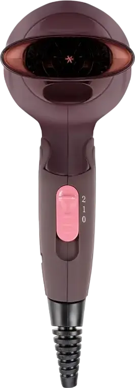VITEK VT-2261 Compact Hair Dryer 1300W, 2 Speed and 2 Heat Settings, Cold Air Shot, Foldable Handle, Concentrator Nozzle, Bordo