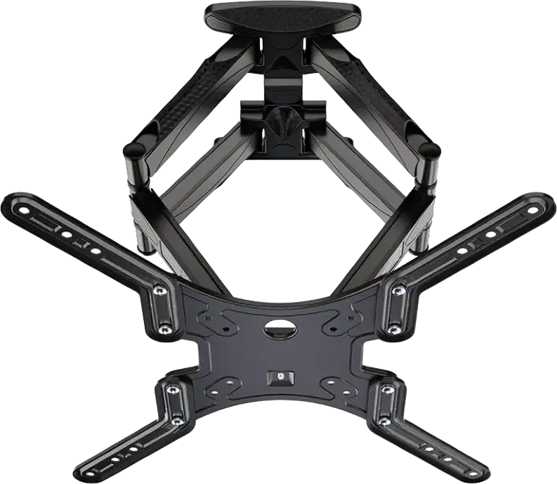 Gembird WM-60ST-01 Full-Motion TV Wall Mount, 32-60 inch Screen, VESA 400x400mm, Max Load 36.4kg, Tilt -2 to +10 deg, Swivel 80 deg, Steel, Black