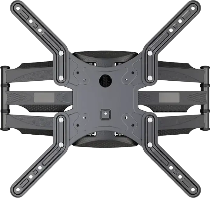 Gembird WM-60ST-01 Full-Motion TV Wall Mount, 32-60 inch Screen, VESA 400x400mm, Max Load 36.4kg, Tilt -2 to +10 deg, Swivel 80 deg, Steel, Black