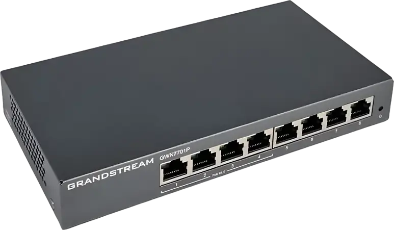 Comutator PoE Grandstream GWN7701P, 4x IEEE 802.3af/at