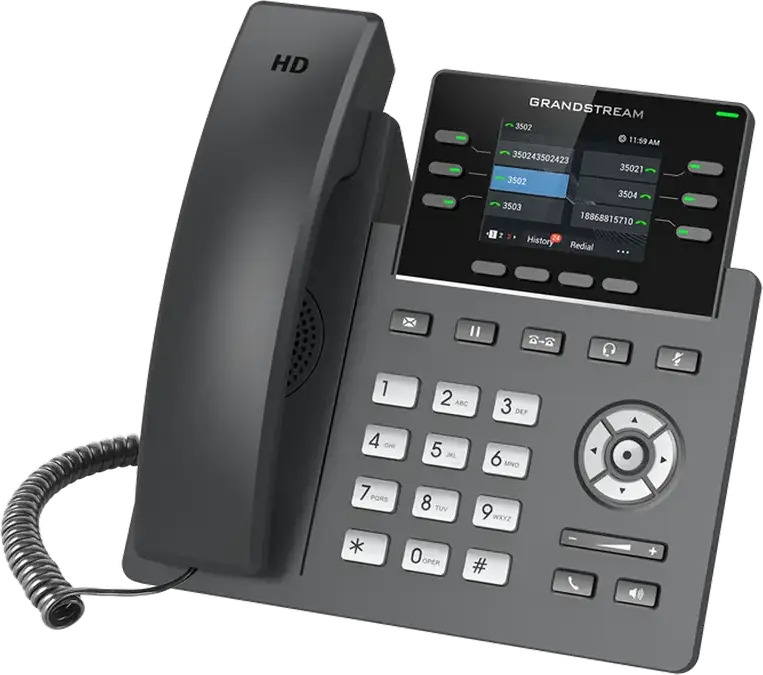 Telefon IP Grandstream GRP2613, Negru