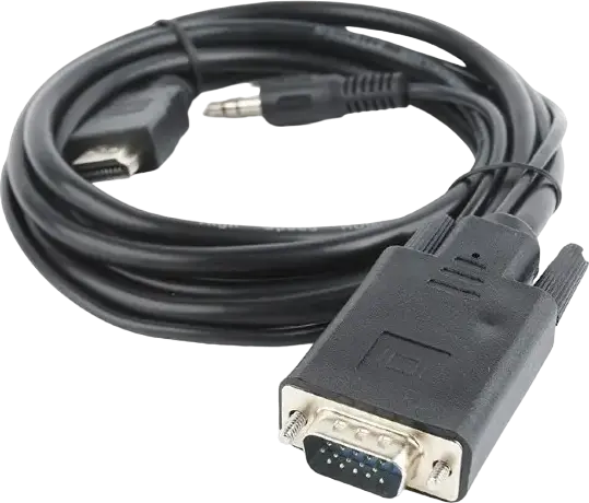 Cablu Video Cablexpert A-HDMI-VGA-03-6, HDMI (M) - VGA D-Sub + 3.5 mm Jack, 1,8m, Negru