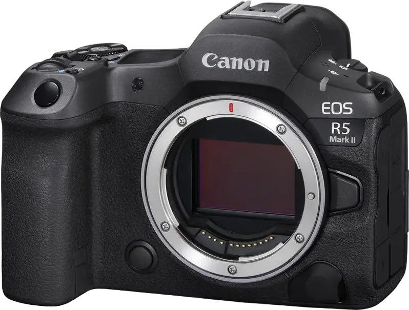 Canon EOS R5 Mark II Mirrorless Camera, 45MP Full-Frame Stacked CMOS Sensor, DIGIC X Processor, 8K Video, Dual Pixel Intelligent AF, RF Mount
