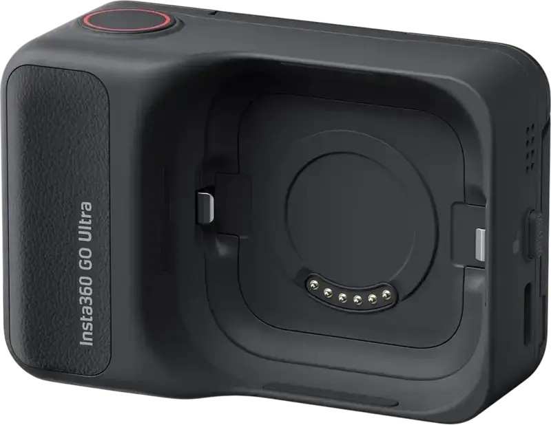 Insta360 GO Ultra Action Camera, 4K 60fps Video, 50MP Photo, FlowState Stabilization, IPX8 Waterproof, 2.5" Flip Touchscreen Action Pod, Black