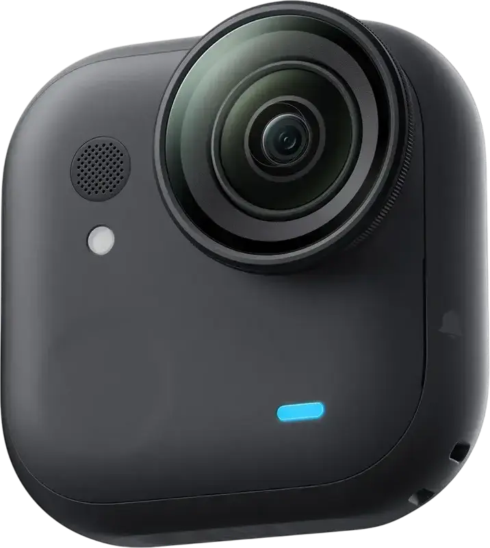 Insta360 GO Ultra Action Camera, 4K 60fps Video, 50MP Photo, FlowState Stabilization, IPX8 Waterproof, 2.5" Flip Touchscreen Action Pod, Black