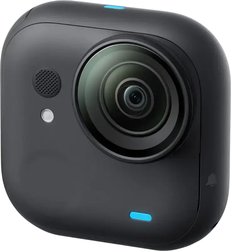 Insta360 GO Ultra Action Camera, 4K 60fps Video, 50MP Photo, FlowState Stabilization, IPX8 Waterproof, 2.5" Flip Touchscreen Action Pod, Black