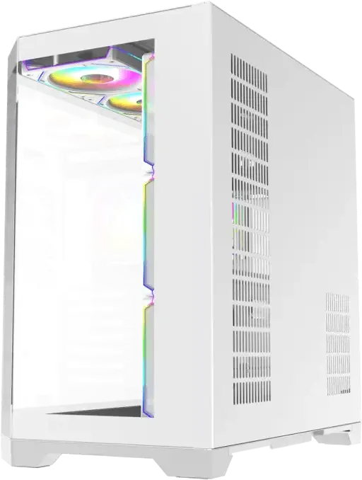 Carcasă PC Gamemax HYPE-A, Midi-Tower, Fără PSU, Alb