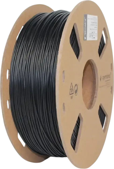 Filament pentru imprimantă 3D Gembird 3DP-PLA-FL-01-BK, PLA, Negru, 1.75 mm, 1kg