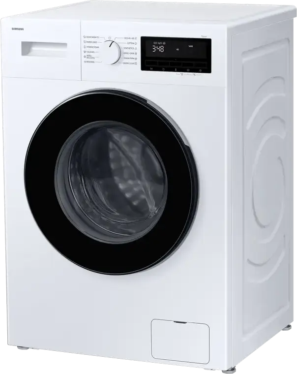 Masina de spalat rufe cu incarcare frontala Samsung WW90FG3M05AWLF, 9 kg, 1400 RPM, Clasa Energetica A, Digital Inverter, Hygiene Steam, Alb/Negru