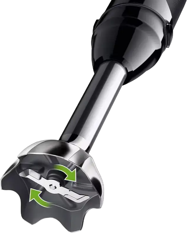 Braun MultiQuick 5 Pro MQ 55254 MBK Hand Blender, 1000W, 25 Speed Settings, Stainless Steel Blades, Chopper, Whisk, Dough Hook, Black