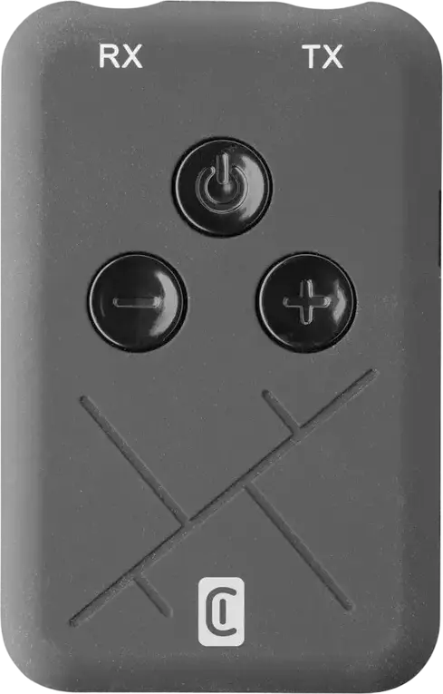 Bluetooth-адаптер Cellularline Sound Transmitter BTSOUNDTRANSK 2-в-1, Режим Передатчика и Приемника TX/RX, Разъем 3.5мм, Аккумулятор 10ч, Черный
