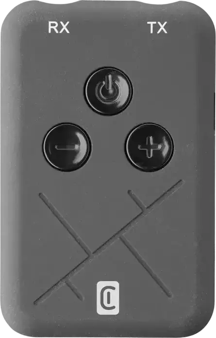 Bluetooth-адаптер Cellularline Sound Transmitter BTSOUNDTRANSK 2-в-1, Режим Передатчика и Приемника TX/RX, Разъем 3.5мм, Аккумулятор 10ч, Черный