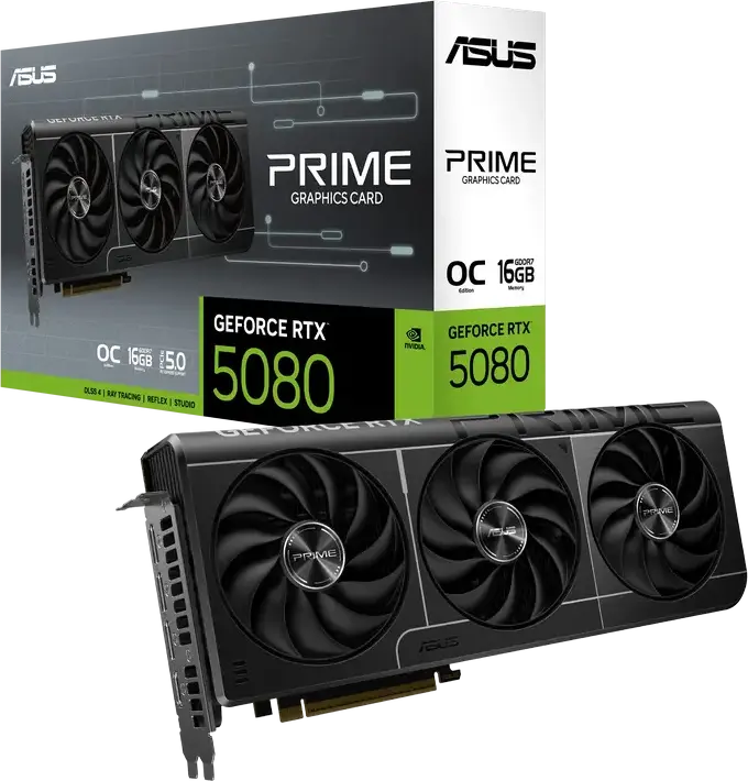 Placă Video ASUS Prime OC RTX5080, 16GB GDDR7 256bit