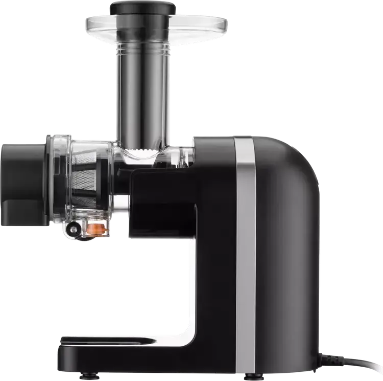 Ardesto JEG-1500S Slow Juicer, 200W Auger Squeezer, Stainless Steel Screw, BPA-free Tritan, Reverse Function, Drop-stop, Low-noise, Black/Metallic